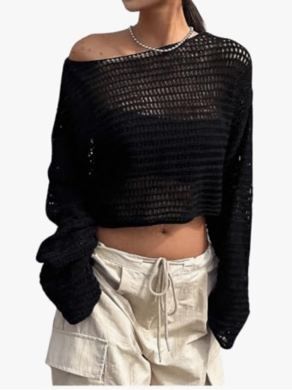 NWT! Crocheted Crop Top